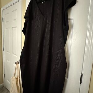 ASOS Gold and White Sheath Dress with Dolman Sleeves